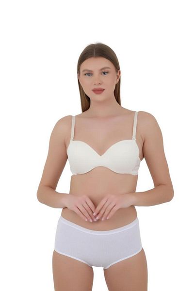 CNT Chiloți pentru femei cu talie înaltă - Set de 3 extra moi (NEGRU, ALB, CULOARE PIELE)