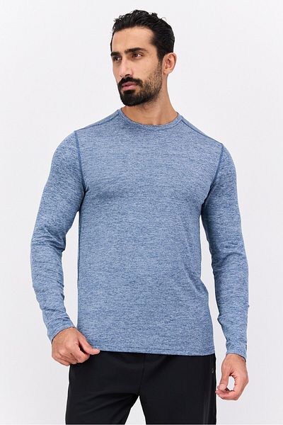Champion Men Sportswear Fit Long Sleeve Training T-Shirts, Blue