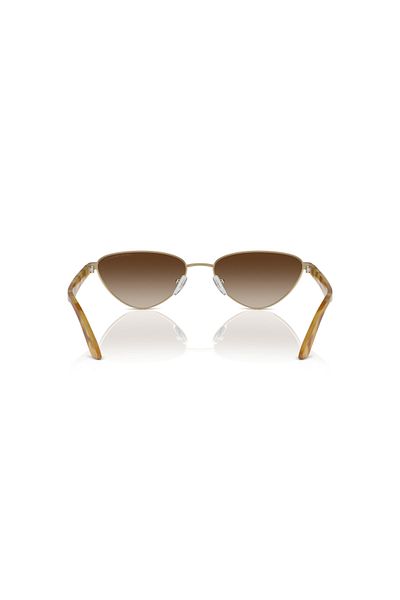 Emporio Armani Woman Irregular Sunglasses- Ea 2153 - Lense Size:56mm - Shiny Pale Gold