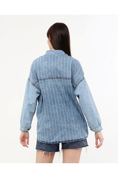 SOLİS MODA Cămașă de damă din denim