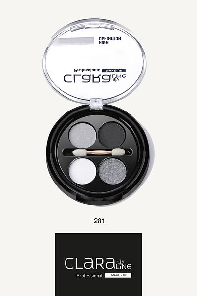 Clara Line Quadro Eyeshadow 281 Smokey Shades