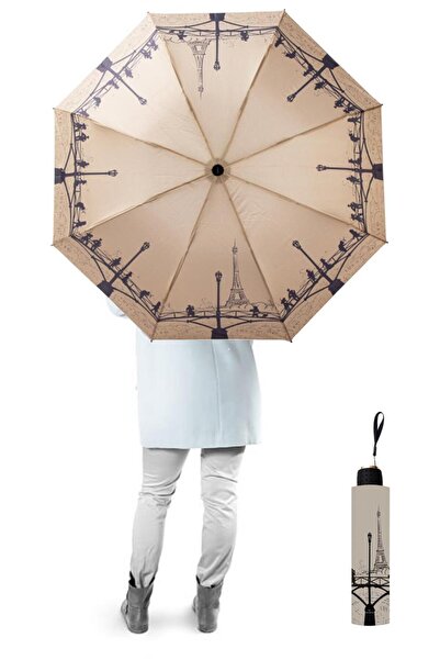 Marlux Eyfel Kulesi Paris Yarasa Model 8 Telli Rüzgara Dayanıklı Manuel Şemsi...