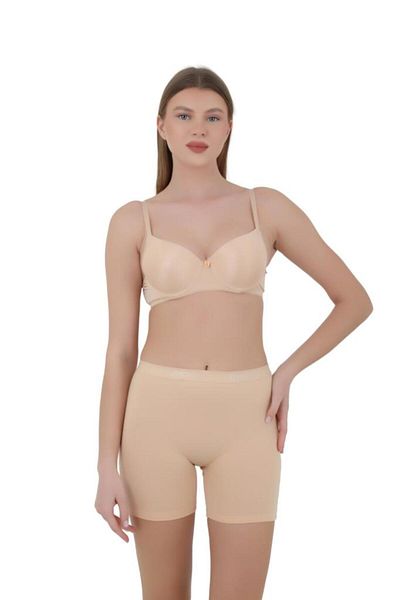 CNT Slip boxer pentru femei - negru, alb, culoarea pielii Set de 1, talie elastică și țesătură moale