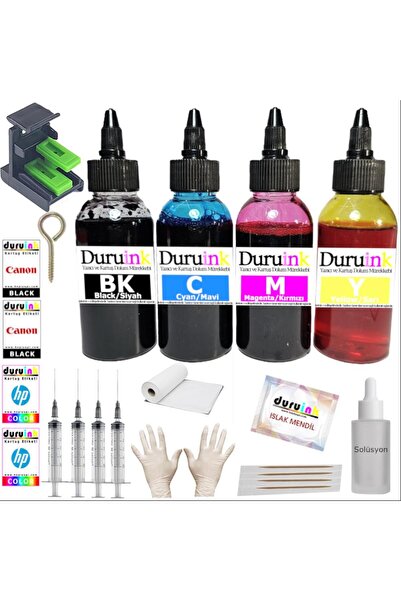 Duruink HP DESKJET 2800 2878 2876 (653) KARTUŞ  DOLUM SETİ 4X100ML