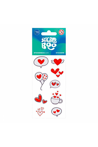 Floopy Stickere inimioare, sf Valentin, dragobete, abtibilduri pentru activit...