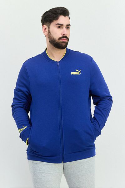 Puma Men Regular Fit Brand Logo Outdoors Sweatshirt, Blue