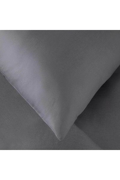 Chakra Alana Duvet Cover Set Double Size 200x220 cm Dark Grey