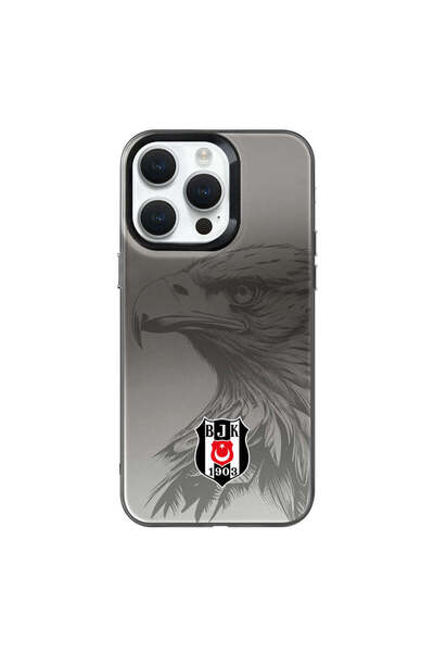 Beşiktaş iPhone 15 Pro Max Uyumlu Beşiktaş Kartal Logo Telefon Kılıfı