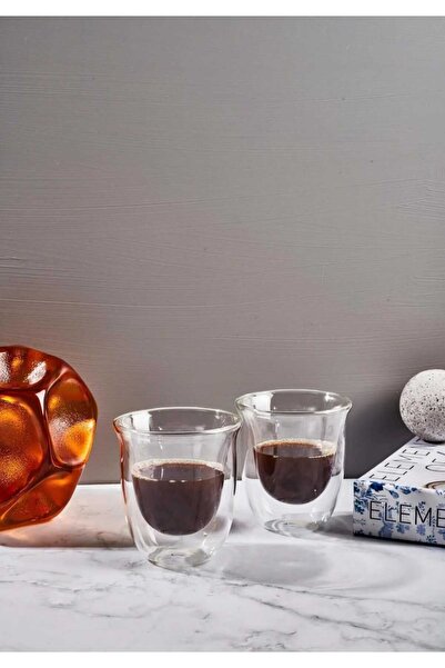 CENGİZ ÇEYİZ Double Wall Çift Çıdarlı 2'li Bardak 200 ml  PER15887