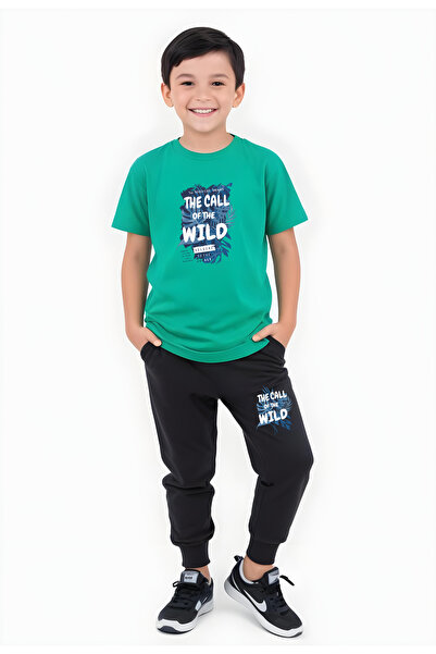 FYK COLLECTİON Комплект футболки з принтом для хлопчиків з коротким рукавом T...