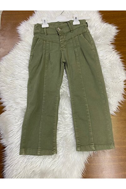 skycott Devojčice, kaki zelene farmerke - široke nogavice