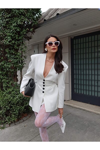 ESRAHELVACI Set de fuste cu jachetă cu detalii Collet