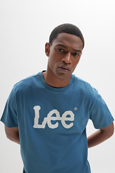 Lee Regular Fit Normal Kesim Sıfır Yaka %100 Pamuk Logolu Tişört