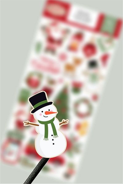 Piksel Grafik New Year Sticker, the Magic of Christmas Sticker