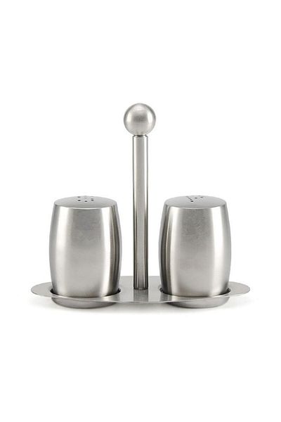 Weather Forecast 3-Piece Matte Steel - Salt, Pepper and Spice Holder Set Cin974