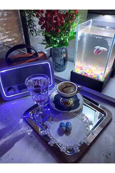 Çt Çeyizci Tekstil Șervețel de prezentare, șervețel de cocktail, suport de prezentare pentru cafea, șervețel de prezentare 2 bucăți