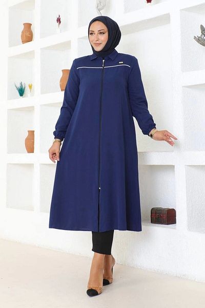 Neva Style Στήθος Piping Λεπτομερής Καπάκι - Navy Blue