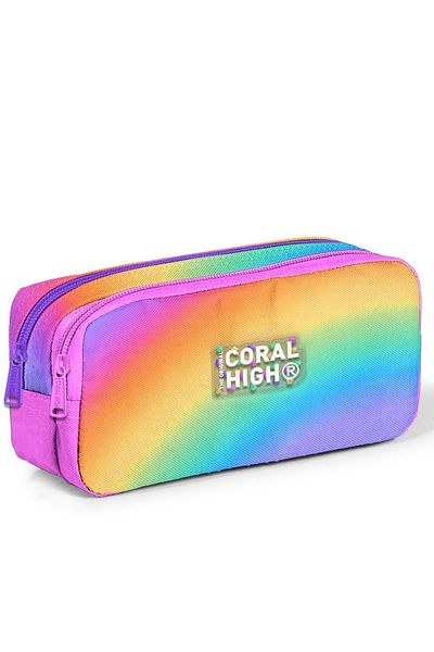 Coral High Παιδική τσάντα μολυβιού δύο τμημάτων που αλλάζει χρώμα 12116