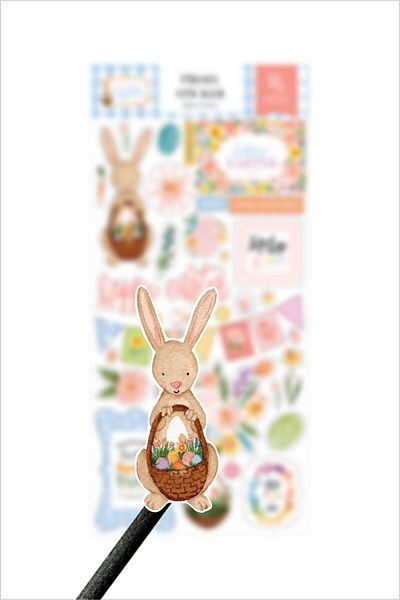 Piksel Grafik Flower Baby Sticker, Floral Baby Sticker