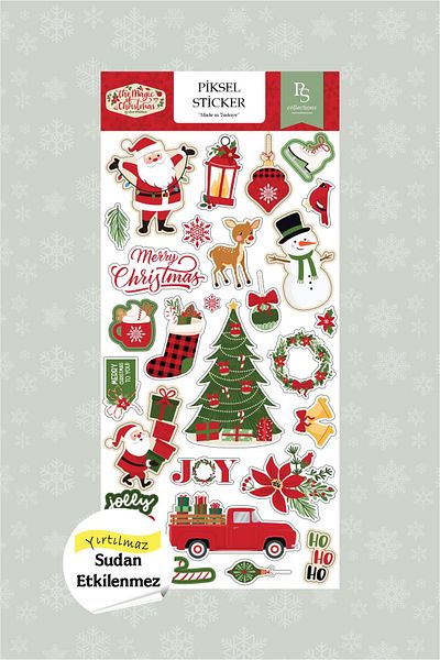 Piksel Grafik New Year Sticker, the Magic of Christmas Sticker