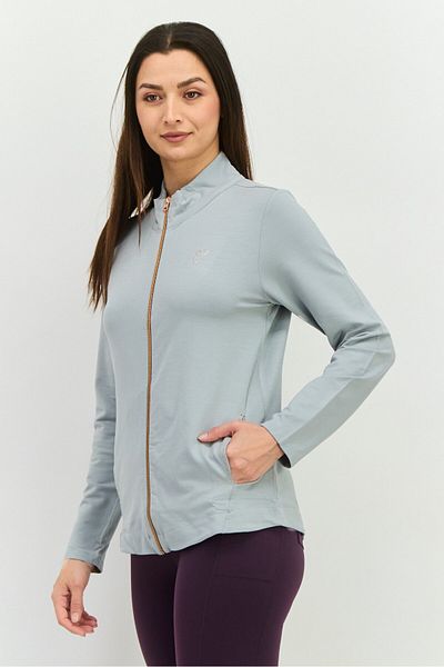 Champion Women Sportswear Fit Long Sleeves Training Sweatshirt, Grey