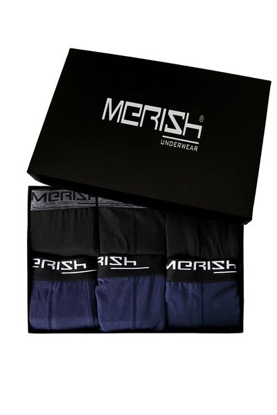 Merish Underwear Ανδρικά μποξεράκια Lycra Premium 6 τεμαχίων (προϊόν σε κουτί)