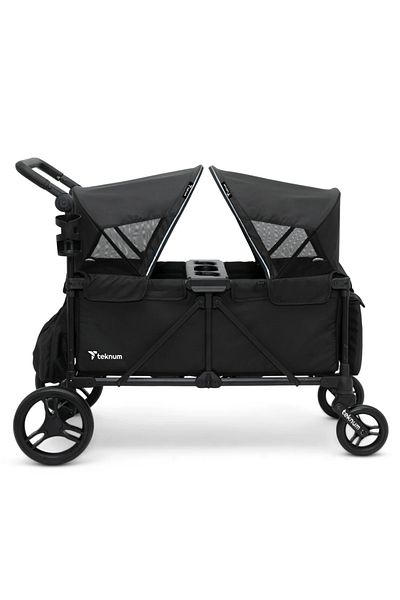 TEKNUM TEKNUM Fellow Wagon Stroller for 2 kids with Snack Tray-Black