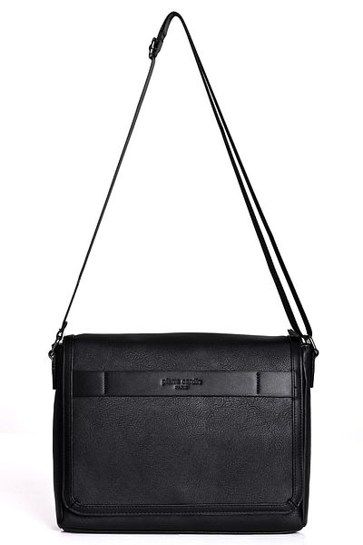 Pierre Cardin Black Long Strap Crossbody Messenger Bag - 01Pc00112-Syh