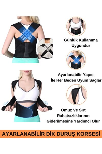 Palwin Унисекс корсет против гърбава поза, коректор за поза на гърба и раменете, който осигурява изправено положение