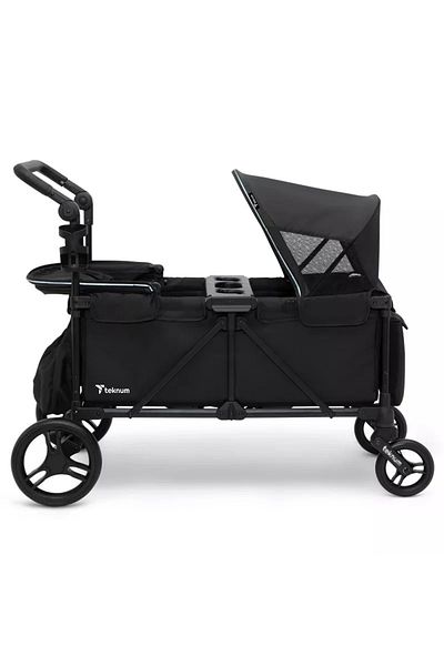 TEKNUM TEKNUM Fellow Wagon Stroller for 2 kids with Snack Tray-Black