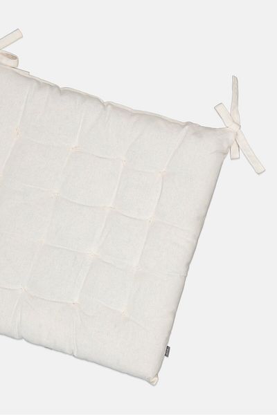 Muy Mucho Organic Cotton Chair Cushion 40 X 40 Cm, Off White