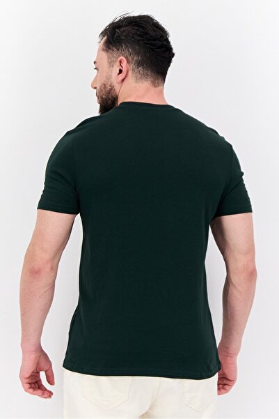 Ben Sherman Men Crew Neck Short Sleeves Brand Logo T-Shirt, Green