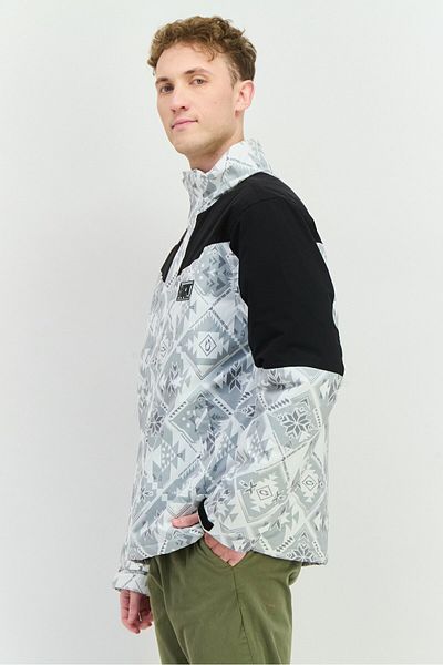 Gotcha Men Brand Logo Puffer Jacket, Off White