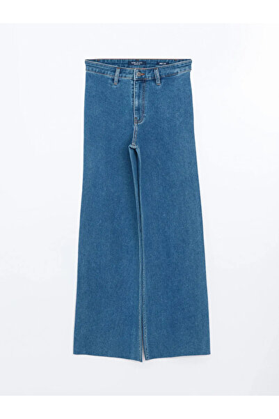LC Waikiki LCW Jeans İndigo Wideleg Kadın Jean Pantolon