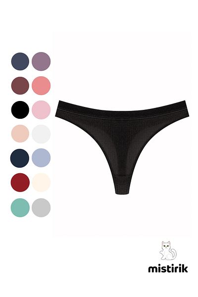 MİSTİRİK Model Paulo Tanga Snur Tesatura Stretchy Negru Culoare