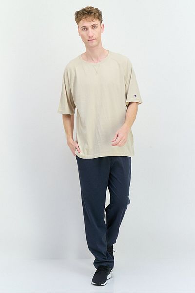 Champion Men Sportswear Fit Short Sleeves Outdoor T-shirt, Cream