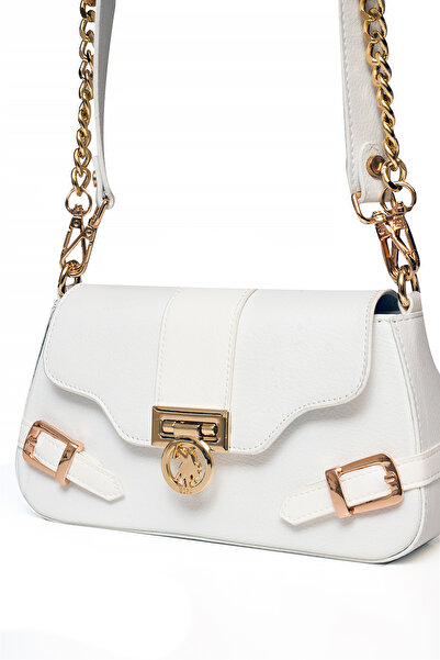 U.S. Polo Assn. White Women's Shoulder Bag Us25133