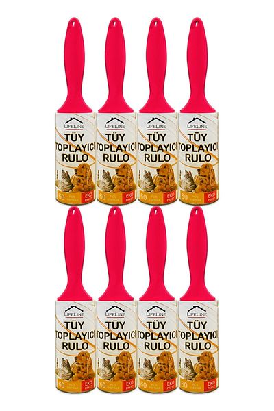 Life Line Eco Hair Collector Roller 8 Pieces Cat Hair Collector Dog Hair Collector