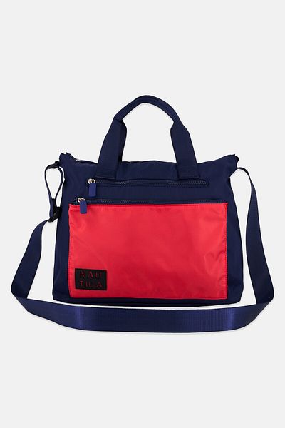 Nautica Women Brand Logo Tote Bag 34 H x 43 L x 15 W cm, Navy
