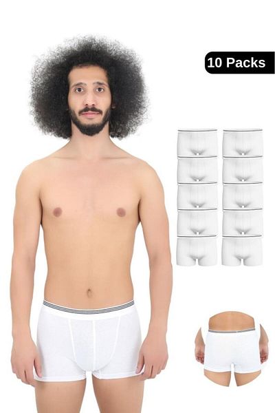 CENKO Ανδρικά 10 τεμάχια Lycra Slim Fit Thin Fabric Οικονομικά Boxers σε Ειδική Συσκευασία Κατάλληλη για Καθημερινή Χρήση