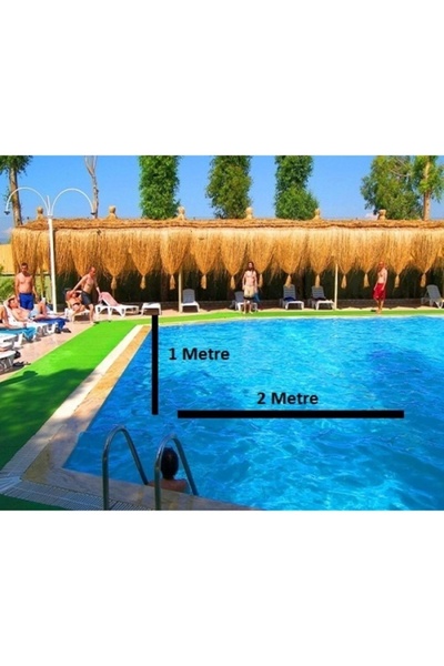 tunalar Hasır Püskül Otu Saçaklı Ot Dekoratif Amaçlı Kullanılır 1 Metre X 2 Metre