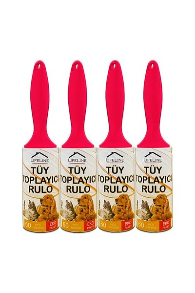 Life Line Eco Hair Collector Roller 4 Pieces Cat Hair Collector Dog Hair Collector