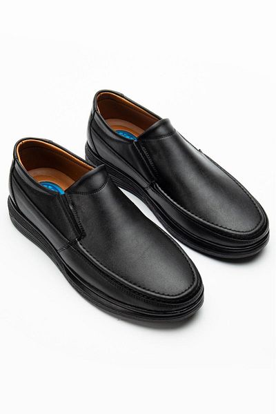 MY GROSS SHOES Men's Full Orthopedic Gel Daily Black Casual Shoes