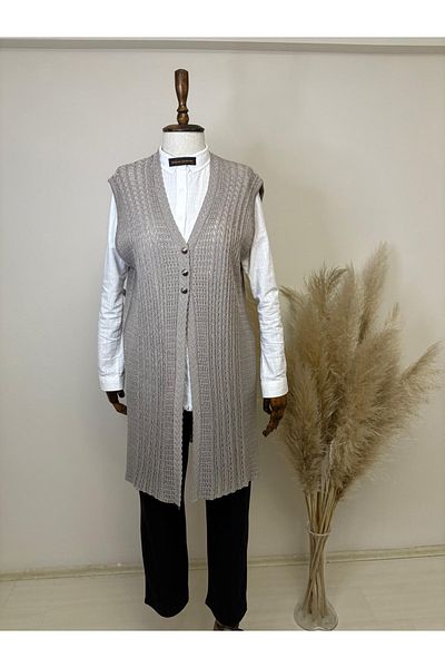 Cuma Triko Vestă lungă
