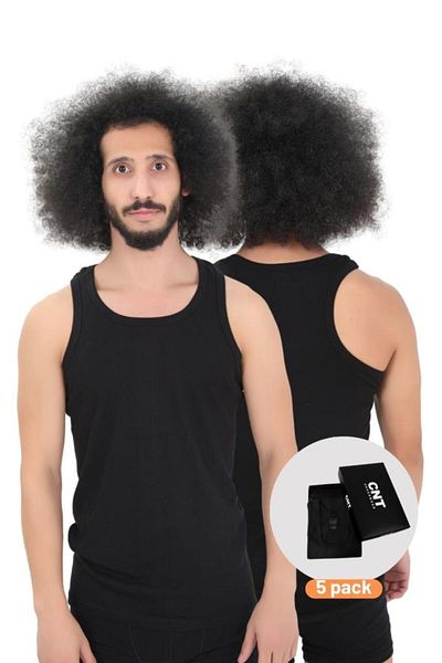 CNT Men's Undershirt Cotton Basic 5-Piece Premium Pack