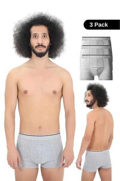 andredimoda Ανδρικό Boxer 3 τεμαχίων, Ύφασμα 1ης Κατηγορίας, Premium Πακέτο, Special Design. Απλό Lycra Boxer Shorts Προίκα Δώρο
