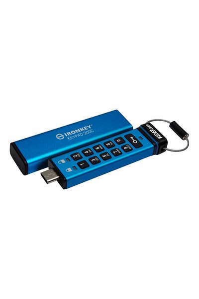 Kingston Ironkey 128Gb Keypad 200, Fips 140-3 Portable Type-C Memory - Ikkp200C/128Gb