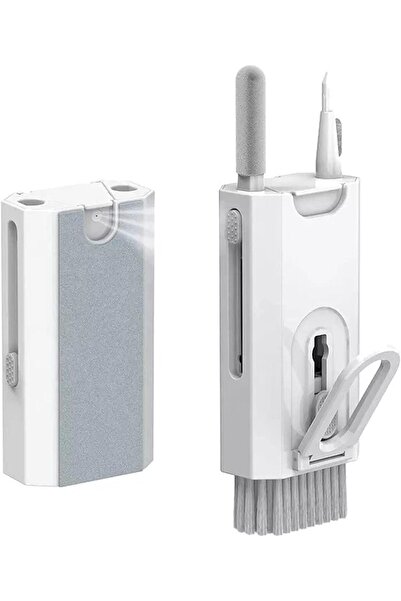 AWH مجموعة تنظيف لوحة المفاتيح 8 في 1، AirPods، سماعات الأذن، منظف الكمبيوتر المحمول، ساحب أغطية المفاتيح، أبيض.