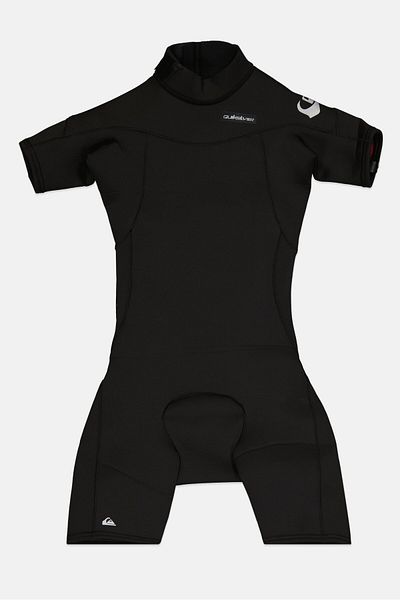 Quiksilver Kids Boy Long Sleeve Brand Logo Swimsuits, Black