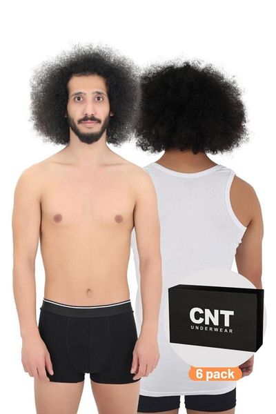CNT Ανδρικό Βαμβακερό Σετ Μπόξερ Βασικό Πακέτο Premium 3 τεμαχίων